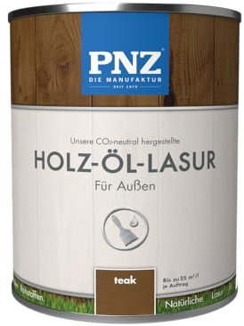 PNZ Holz-Öl-Lasur, Gebinde:0.75L, Farbe:teak
