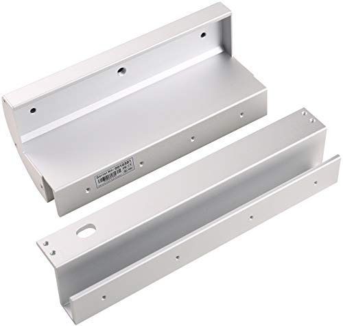 UHPPOTE GZ Type Bracket Holder for 280KG 600lbs Holding Force Electric Magnetic Lock Fully Frameless Glass Inswinging Door