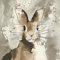 Home Collection Servietten (3er Set / 60Stück) 3-lagig 33x33cm Ostern Watercolour Bunny Hase