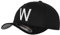 GIDUTEX Flexfit Original Schwarze Basecap Baseball Cap Wooly Combed Mütze inkl. Initial Buchstaben in 3D Stick weiß (S/M, W)