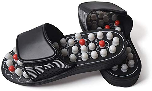 LUMoony MoonyLI Fuß Akupressur Massage Hausschuhe Massagegeräte Akupressur Reflexzonenmassage Sandalen für Männer Frauen Massage Hausschuhe Massage Schuhe Akupunkt Massage Hausschuhe Schuhe (38-45)