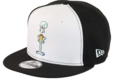 New Era Spongebob Squarepants Squidward White-Black 9Fifty Snapback Cap - One-Size