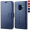 OCASE Coque Etui Samsung Galaxy S9, Antichoc TPU Housse en Cuir Premium PU Portefeuille [Béquille] [Fentes pour Cartes] [Fermoir Magnétique] Protection pour Galaxy S9 (5,8) - Bleu