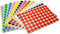 Punktaufkleber,16 Blatt 16mm Runde Rund Punkt Aufkleber 1640 Klebepunkte Regenbogen Aufkleber Farbkodierung Etiketten Markierungspunkte for Büro Schule Kalender Karte Kunsthandwerk