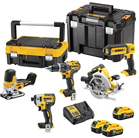 DEWALT DCK500P3T-QW 18V XR Maschinenkit 5 Teile in TSTAK