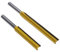 EMSea 2PCS 1/4'' Shank Extra Long Straight Router Bits Double Flute Straight Grooving Bits Trimming Cutter Woodworking Milling Tools with 2 Inch & 3 Inch Cutting Depth for Wood