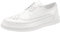 ANUFER Uomini Piattaforma Brogue Scarpe da Sera Pelle in Microfibra Allacciare Scarpe da Ginnastica Bianca SN070407 EU44