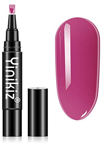 Nail Polish Pen, 3 in 1 Nail Polish Pen, One Step UV Nail Polish Gel, Nail Gel Painting Pen Nail Art, LED Gel Nail Polish Pen, DIY Nail Art Tools Soak Off Gel Ideal for Home and Professional Manicure