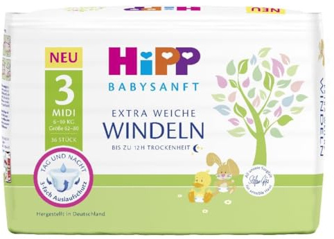 HiPP Babysanft Windeln Midi 3 Einzel