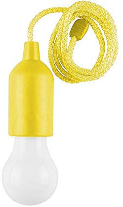 Pull Cord Light Bulb Battery Operated LED Bulb Light Hanging Lamp On Rope (No Battery) Colorful LED Bulb Child LED Hanging Light for Birthday Party Lighting Indoor Outdoor Lights Decor