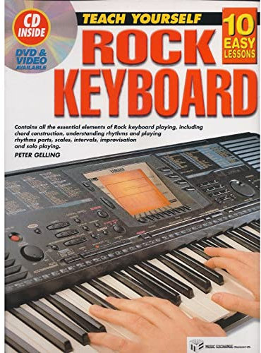 Learn How To Play Keyboard Music Tutor Rock Keyboard Book CD 10 Easy Lessons - G2