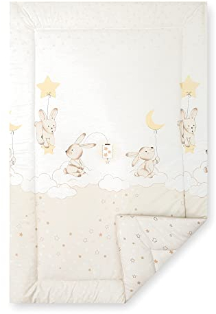 Julius Zöllner Krabbeldecke Classic | Gr. 95x135 cm | Made in Germany | 100% Baumwolle | OEKO-TEX® STANDARD 100 | Traumhase