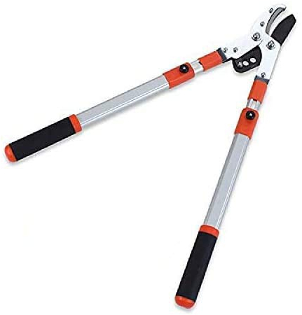 Gartenscheren, ausziehbare Amboss-Gartenscheren Einfaches Schneiden für hochwertige Gartenarbeit – robuste Ratschenschere ausziehbar 66–101 cm