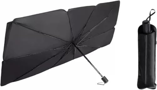 BURUVO Parabrisas del Coche Sombrilla Parasol 120x60cm Universal Plegable Ventana Delantera Parabrisas Parabrisas Bloques De Rayos UV Paraguas Automotriz
