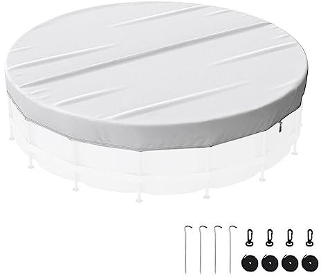 Copertura rotonda per piscina fuori terra coperture per piscina impermeabile 8FT 15FT panno 10FT copre Oxford coperta 3,5 m