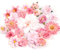 LARDUX 24 Stücke Kunstblumen Köpfe,künstliche blumenköpfe klein Blüten Künstlich blütenköpfe groß Seidenblumen Köpfe Mix für DIY Basteln Scrapbooking Hochzeit Party Home Handwerk Deko-Rosa