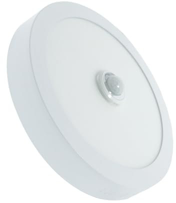 M Ledme - Panel de Superficie Circular Serie Sensor Light 18W, 1800LM Color 4500k Neutro, gran ángulo de luz, IP20, Aluminio/PC. Ideal para oficinas, cocina, baño. Fácil de instalar LM5572.