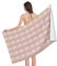 BREAUX Rose Gold Glitter Print Ultra Fine Fiber Bath Towel, Suitable for Bathrooms, One Size (52 X32)