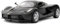 TGRCM-CZ Kompatibel für 1:32 Ferrari Auto Modell Pull Back Auto Spielzeug Auto Rot mit Sound und Licht für Kinder, Zinklegierung Körper schwarz