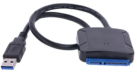 REY Adaptador Convertidor USB 3.0 a Sata III 3.5 - 2.5 Disco Duro SSD