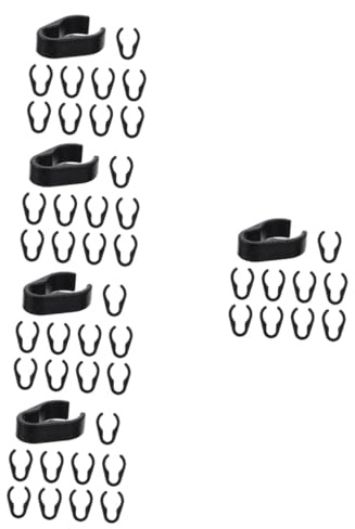 HEMOTON 50pcs Mic Stand Cable Holder Heavy Duty Clips for Cable Management for Mic Pole