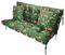 Filippo Sitzauflagen Gartenmöbel 180 x 55 x 55 cm Monstera Blatt - Kissen Hollywoodschaukel Beständig Gegen Schimmel – Handgefertigt Polster für Hollywoodschaukel mit Befestigungsschnüre
