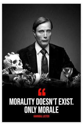 Jdekaec Hannibal Lecter Zitat auf Leinwand, Poster, Schlafzimmer-Dekor, Sportlandschaft, Büro, Raumdekoration, Geschenk, ungerahmt, 50 x 75 cm