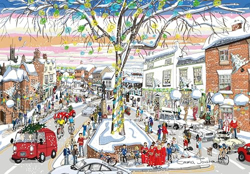 Great British Jigsaws Emma Joustra Puzzle „Festive Granville Square“, 1000 Teile