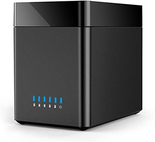 Hard Drive Docking Station 2/5 Bay USB 3.0 Type-C 3.5 Hard Drive Enclosure with 12V Power Adapter Magnetic Technology