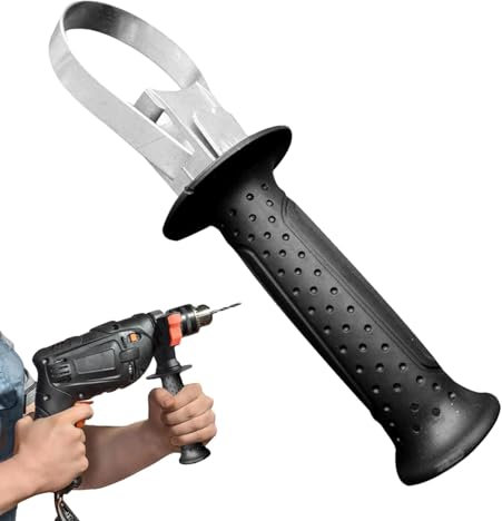 Mango frontal de martillo, Mango de taladro percutor | Herramientas con mango de 60-65 mm Taladro Reemplazo frontal lateral hueco | Empuñadura lateral frontal de martillo ajustable para
