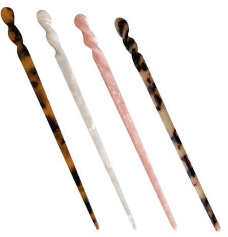 WOONEKY 4pezzi Bacchette Cinesi Per Design Vintage Accessori Decorativi Per Per Chignon e Acconciature