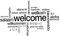 Welcome Sign Wall Art Decals Various Language Wall Poster Office Shop Window Decoration Welcome Vinyl-S-42x72cm-Black