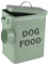 Pethiy Boîte de Rangement pour nourriture et friandises animaux-Conteneur Croquette Chiens Avec une pelle -Couvercles en hermétiques-Acier carbone revêtu-Capacité 2,5 kg nourriture Boîtes-Vert