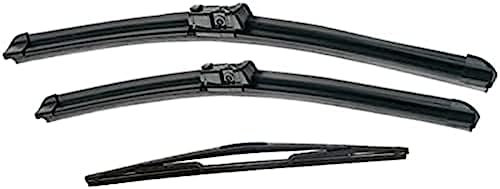 Satz Frontwischerblätter 28 + 22 + 16 Wischer vorne hinten Windschutzscheibe Scheibenwischerblätter Satz für Opel für Meriva B 2010-2017 RHD Wischerteile