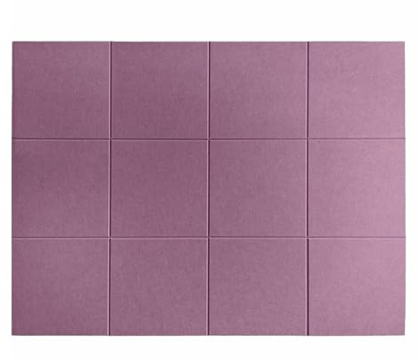 BESTORI Große Filz Pinnwand Selbstklebend 12 Stück 30 x 30 cm, Filzboard Memotafeln Memo Boards für Büro, Wohnzimmer, Schlafzimmer, Wand Violett