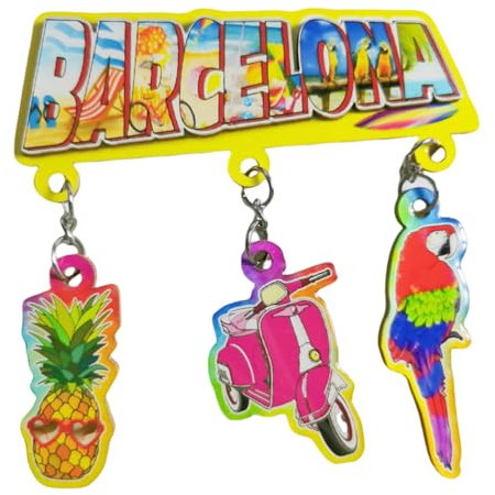 Barcelona Spain Refrigerator Magnet 3D Tourism Souvenir Fridge Decoration Craft Collection