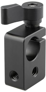 15-mm Einzelstangenklemme Mit 1/4-Zoll-20-Schraubengewindeloch Für Kamera DSLR Schienensysteme Stangenklemmenzubehör Schienenverbinder