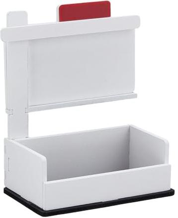 CRAFTYMELODY Présentoir Rectangulaire en Bois pour Cartes de Visite Immobilières pour Bureau D'Agent Immobilier Réception Fournitures de Bureau