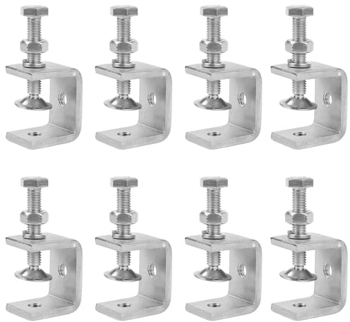 Abrazadera C, 8 Piezas Abrazadera C Pequeña, Sujeción Abrazaderas, Sargentos G, Ajustables Sargentos de Apriete, para Carpintería, Montaje, Soldadura y Proyectos Domésticos