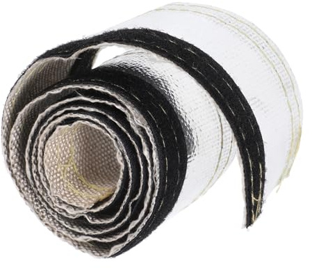 MOLUCKFU Gaine de Protection Thermique pour Fils de Voiture Manchon en Fibre de Verre Rouleau 10 Mm Isolation pour Câbles d'Allumage et Faisceaux Électriques Accessoire de Protection Auto