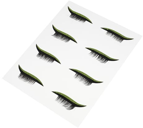 Alipis 4paia Colla Adesiva Per Ciglia Eyeliner e Trucco Occhi Temporaneo Nastro Adesivo Per Contorno Occhi Adesivo Per Discoteche Carnevali Cosplay Halloween e Feste