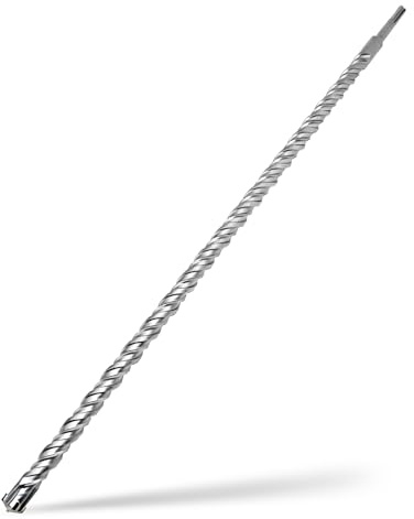 Foret SDS Plus 20mm x 600mm,avec 4 taillants en carbure et double vis,pour pierre naturelle,béton
