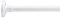 Croydex L Shaped Telescopic White Shower Curtain Rail 1400mm - 2600mm