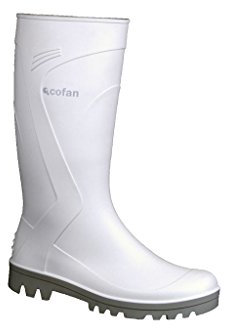 Stivale Di Gomma Pvc/Nitrile Bianco Taglia 44