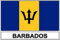 Akachafactory Sticker Aufkleber Flaggen Flagge Fahne Barbados BDS
