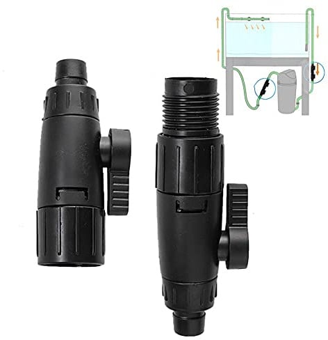 Aquariumschlauchventil, Aquariumschlauchrohr Schnellverschlussadapter Aquariumfilteranschluss(12mm/0.5inch)