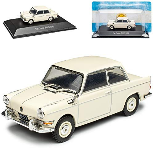 B-M-W 700 De Carlo Sport Coupe Beige Cream 1959-1965 mit Sockel 1/43 DeAgostini Modell Auto