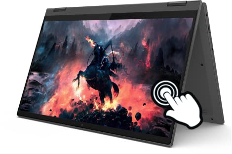 Lenovo IdeaPad Flex 5 Ordinateur portable 2 en 1 14 2 en 1, écran tactile FHD IPS, AMD Ryzen 3 5300U 4 cœurs (jusqu'à 3,80 GHz), 4 Go de RAM, 256 Go NVMe SSD, empreintes digitales, webcam, HDMI,