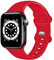 TopPerfekt - Cinturino in silicone compatibile con Apple Watch Strap 42 mm 44 mm, cinturino di ricambio in silicone per iWatch Series 6 5 4 3 2 1 SE (Rosso, 42/44mm-S/M)