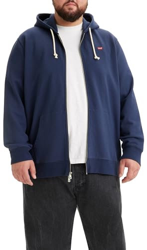 Levi's Herren Big & Tall Original Housemark Zip Up Hoodie Kapuzenpullover, Naval Academy, 4XL